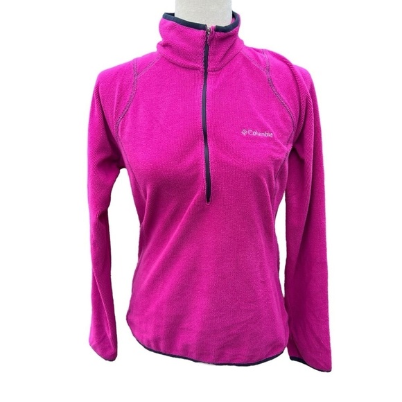 Columbia Sportswear Pink Omni Wick Half Zip Sweatshirt Fleece. Size S Outdoor - Picture 1 of 11